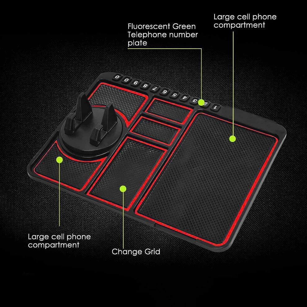 Car Dashboard Mat – Non-Slip Phone Holder for Secure Driving