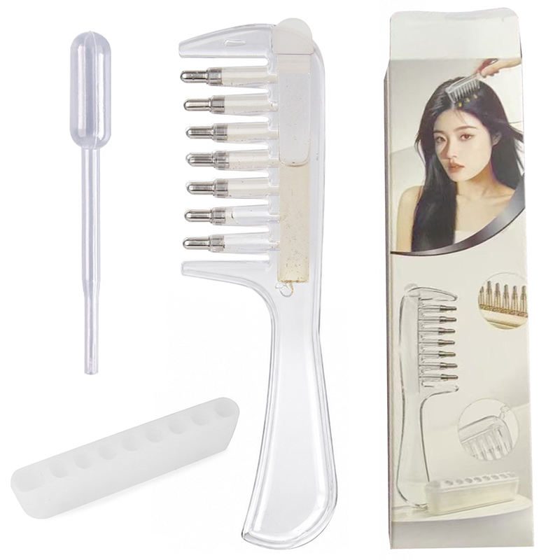 2-in-1 Hair Oil Applicator Comb with Scalp Massager
